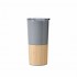 Термокружка Mao, 500 мл, колір сірий/бамбуковий - 20201-07