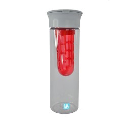 Пляшка для води Line Art Clear 800 мл, колір сірий/червоний - 20223LA-02