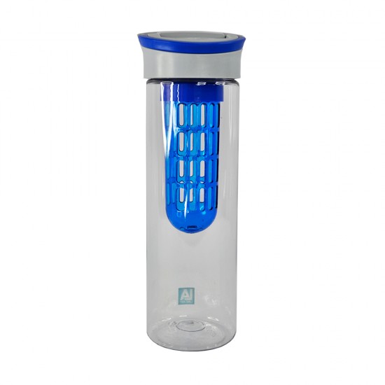 Пляшка для води Line Art Clear 800 мл, колір сірий/синій  - 20223LA-03