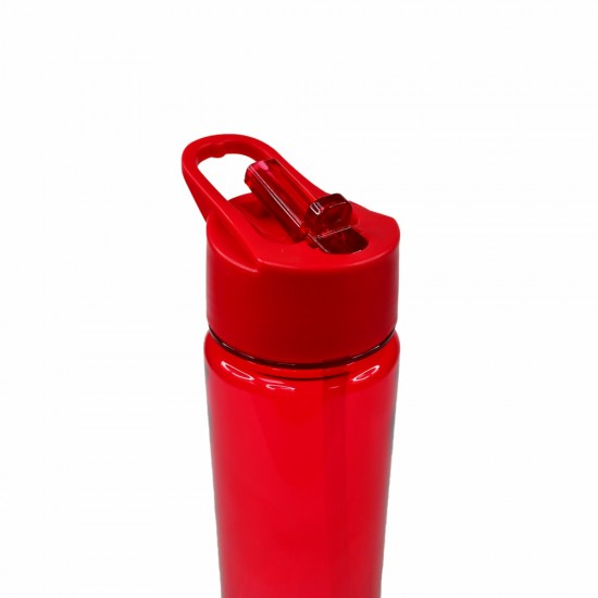 Пляшка для води Line Art Glassy 660 мл, колір червоний - 20224LA-02