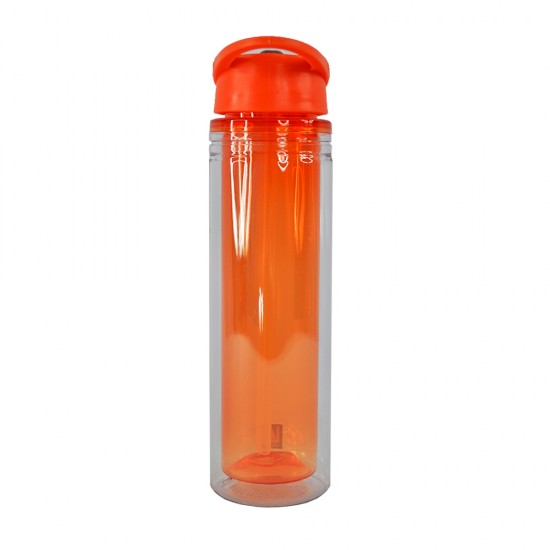 Пляшка для води Line Art Liquid 620 мл, колір помаранчевий  - 20225LA-06