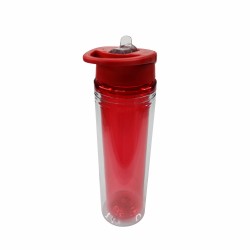 Пляшка для води Liquid, тританова, 620 мл, колір червоний - 20225wb-02