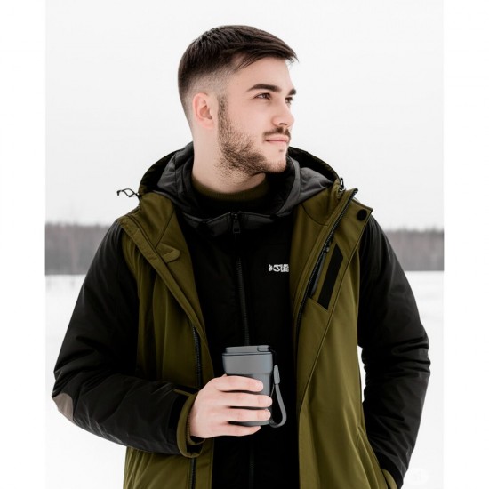Термокружка Line Art Comfy 380 мл сіра - 60022222LA-07 Термокружка Line Art Comfy 380 мл сіра - 60022222LA-07